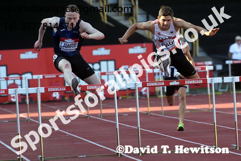 Mens 400 metres hurdles, 2019 Muller British Championships, Alexander Stadium, Birmingham. Photo: David T. Hewitson/Sports for All Pics